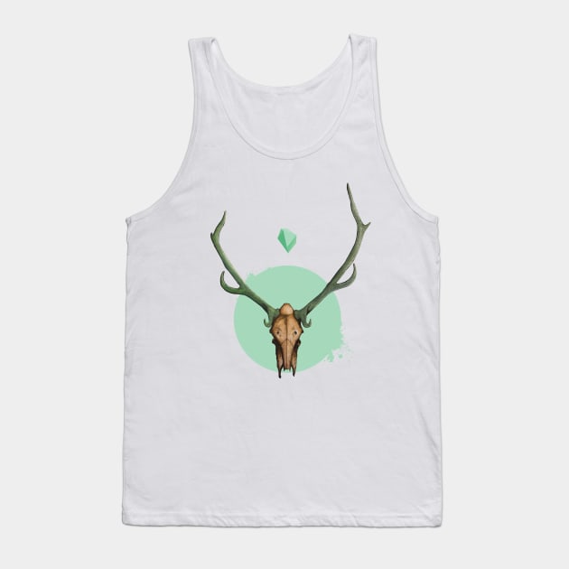 Deer skull Tank Top by glavabegunats